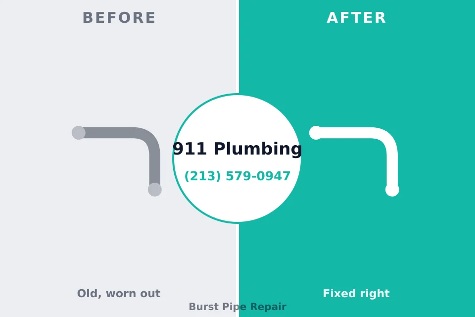 Before and after: plumbing company La Verkin, UT